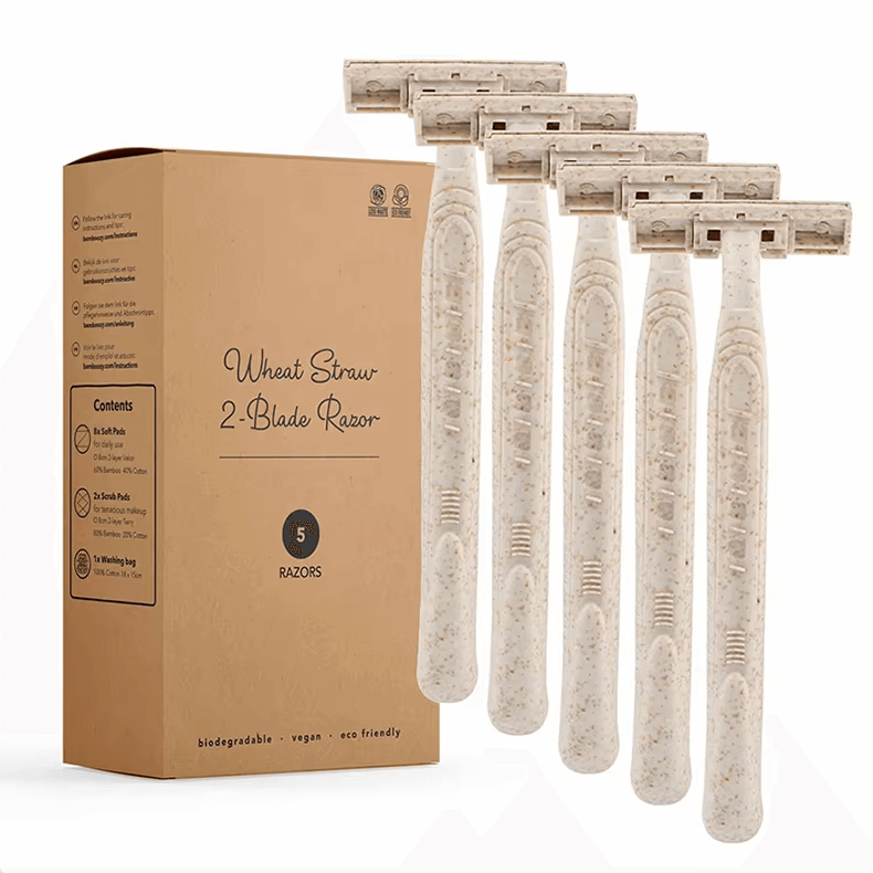 Wheat Straw double edge disposable razors | Model XIRUITD2001
